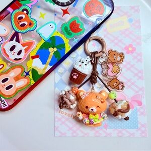 rilakkuma resin charm keychain bagcharm